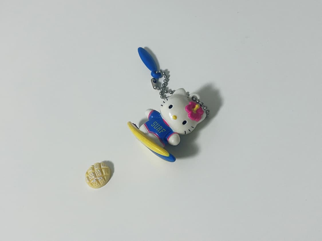 고전 서핑 키티 스크랩 키링 서핑 메론빵 파츠 상품이미지4