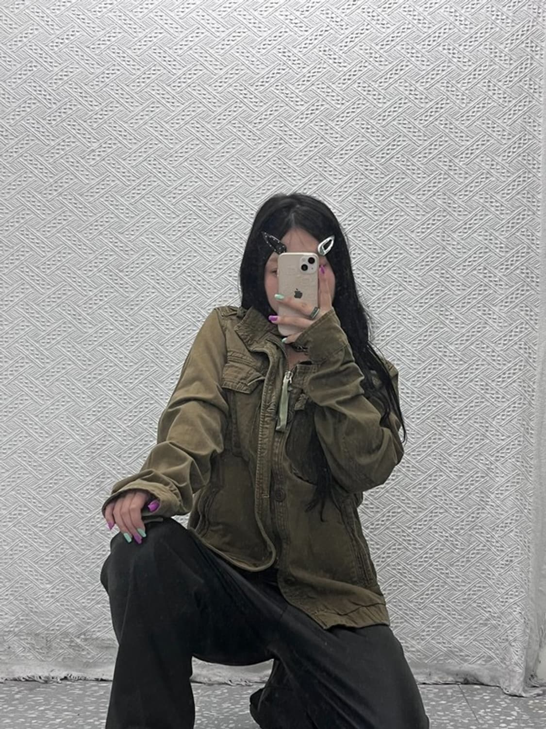 아베크롬비 밀리터리 멀티 포켓 야상 자켓 S C07005 상품이미지2