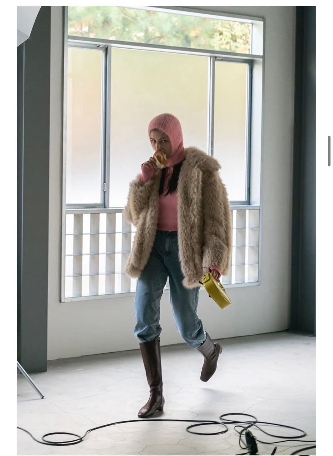 페이크퍼자켓 베이지 상품이미지3