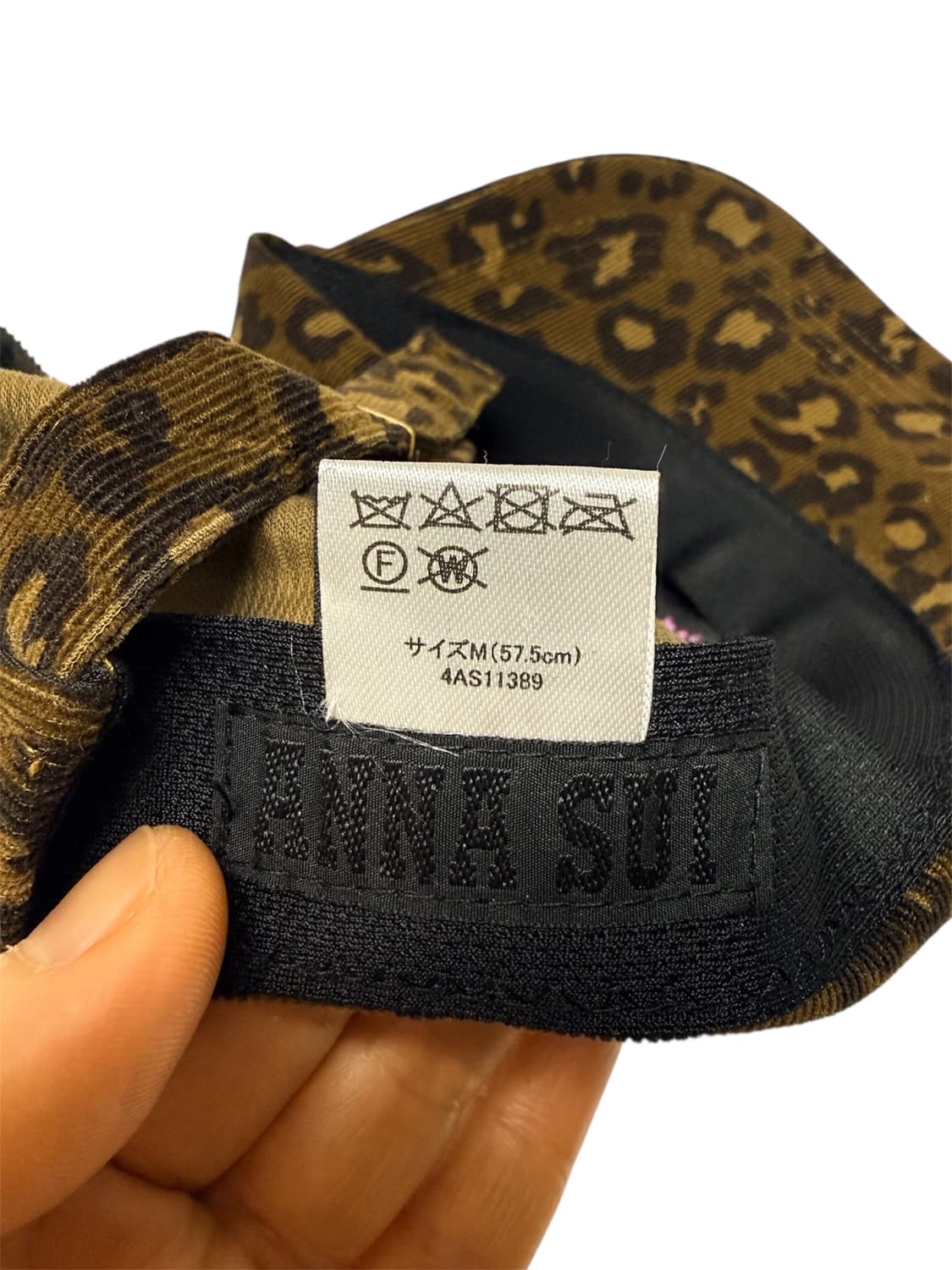 안나수이 ANNA SUI 코듀로이 호피 볼캡 상품이미지6