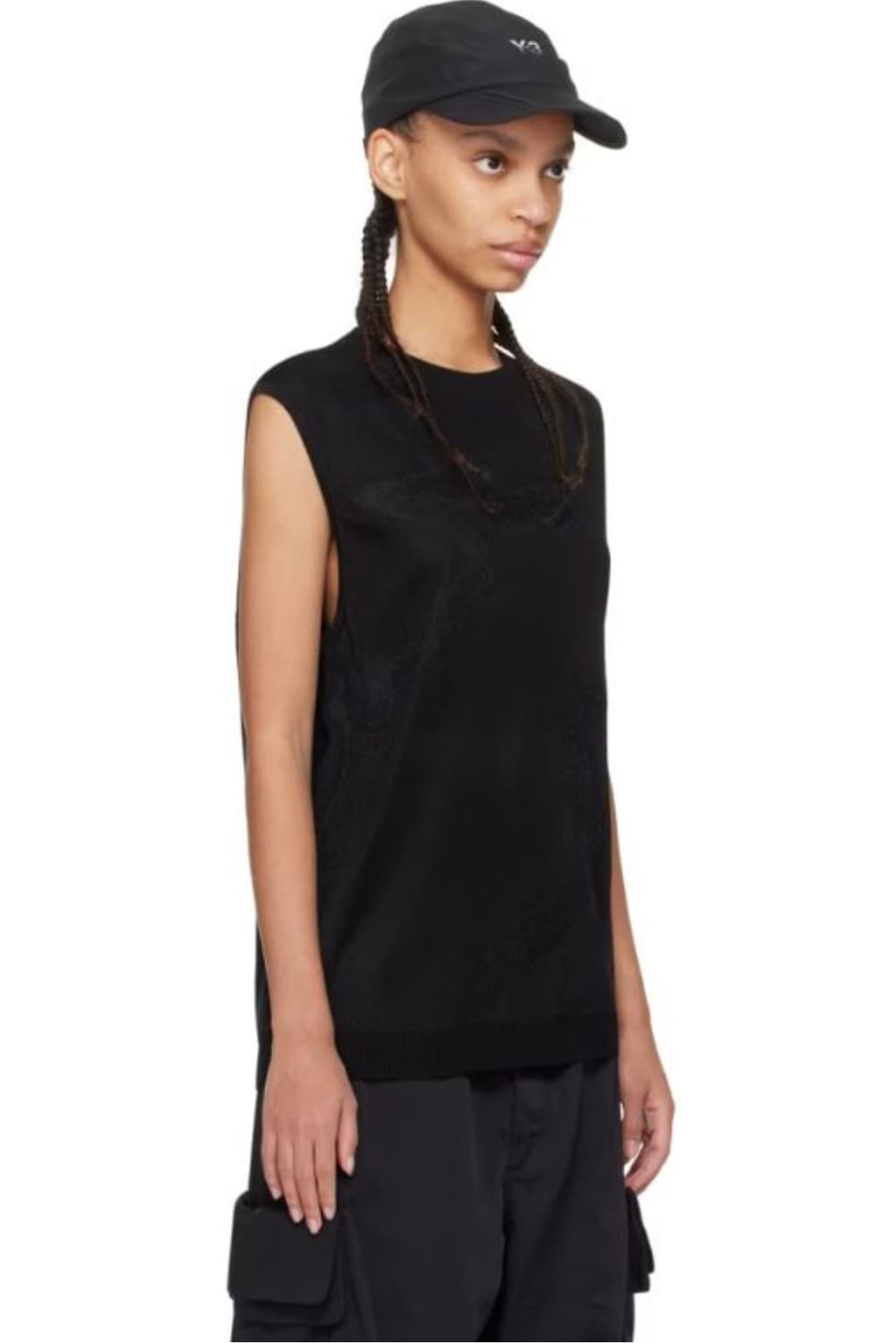 (택달린새상품)black jacquard vest 상품이미지3
