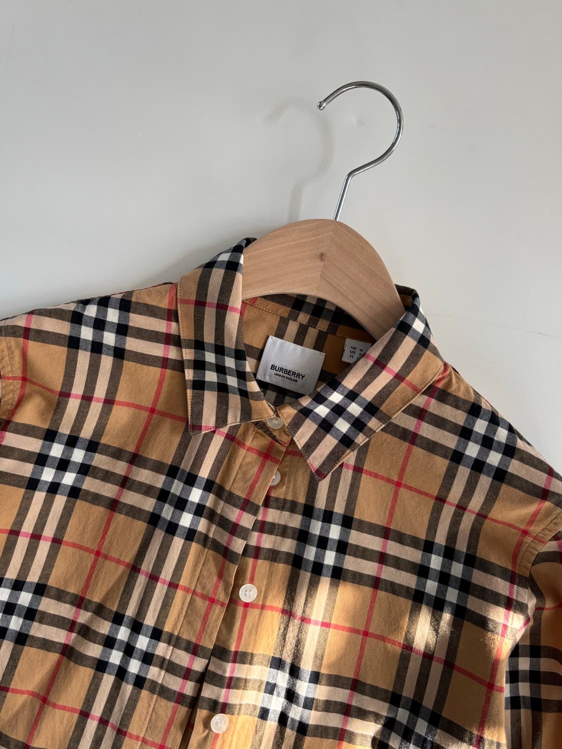 Burberry 버버리 릴렉스드 핏 체크 셔츠  상품이미지4