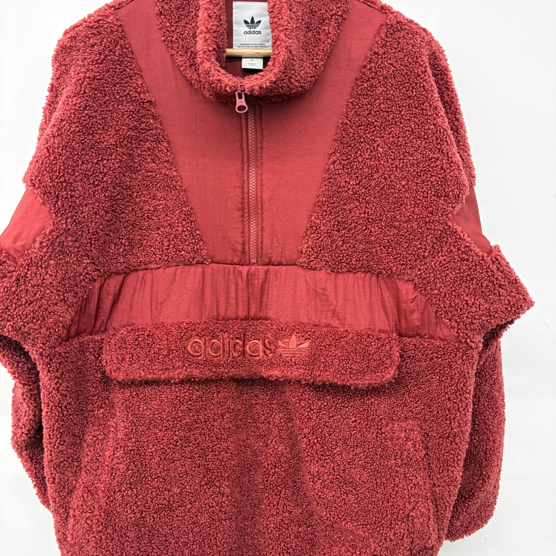 아디다스 털 아노락 레드 남m 상품이미지2