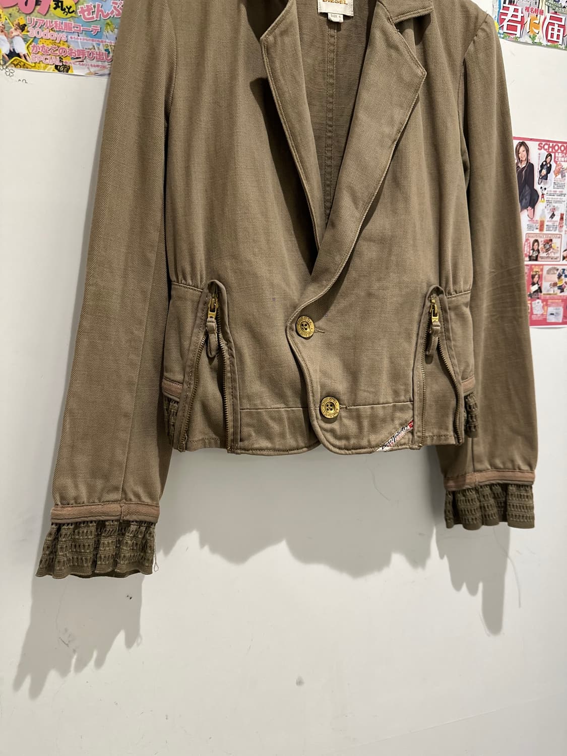 Diesel beige cropped blazer  상품이미지2