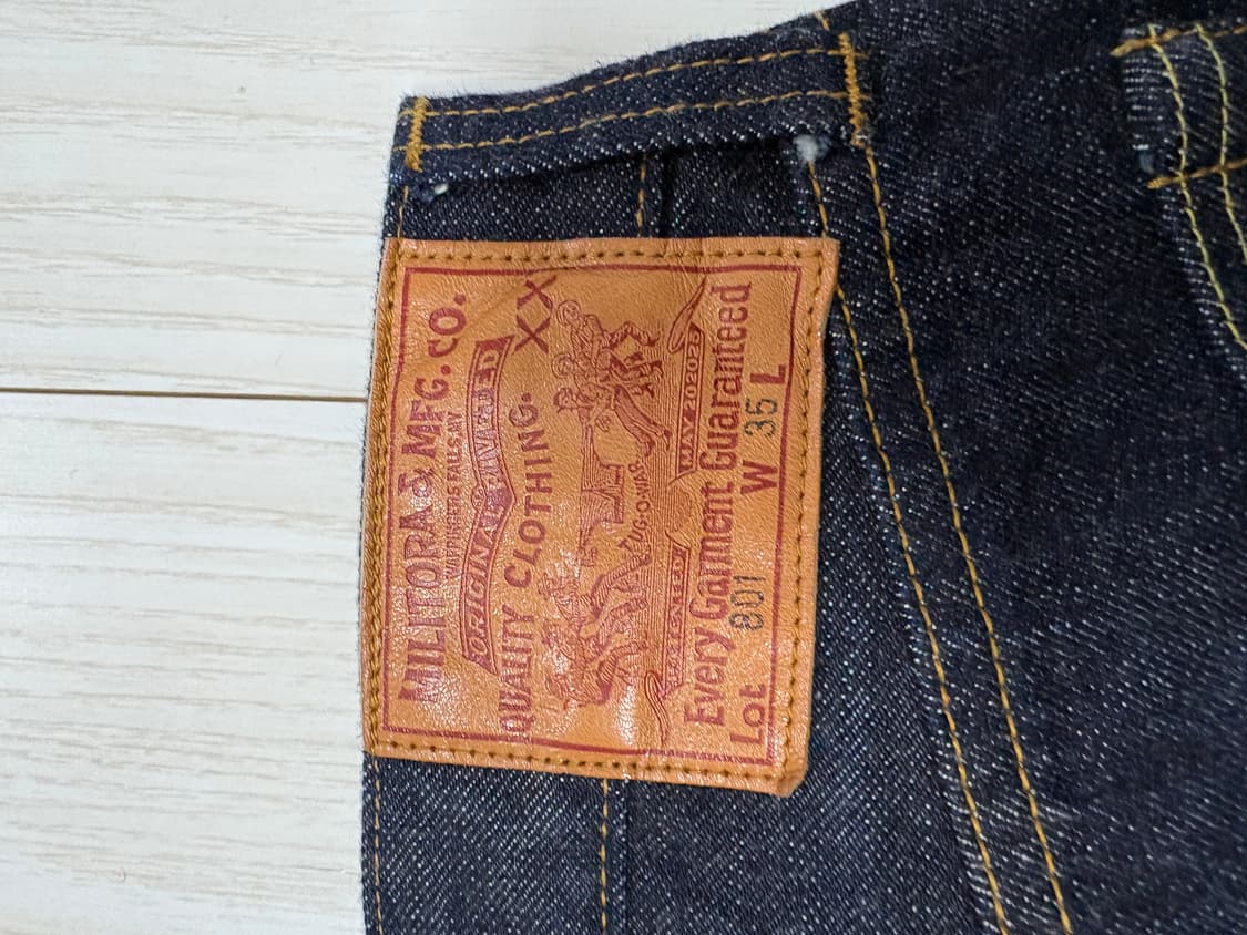 밀리토라 801 셀비지데님 35(실사이즈33~34) 상품이미지3