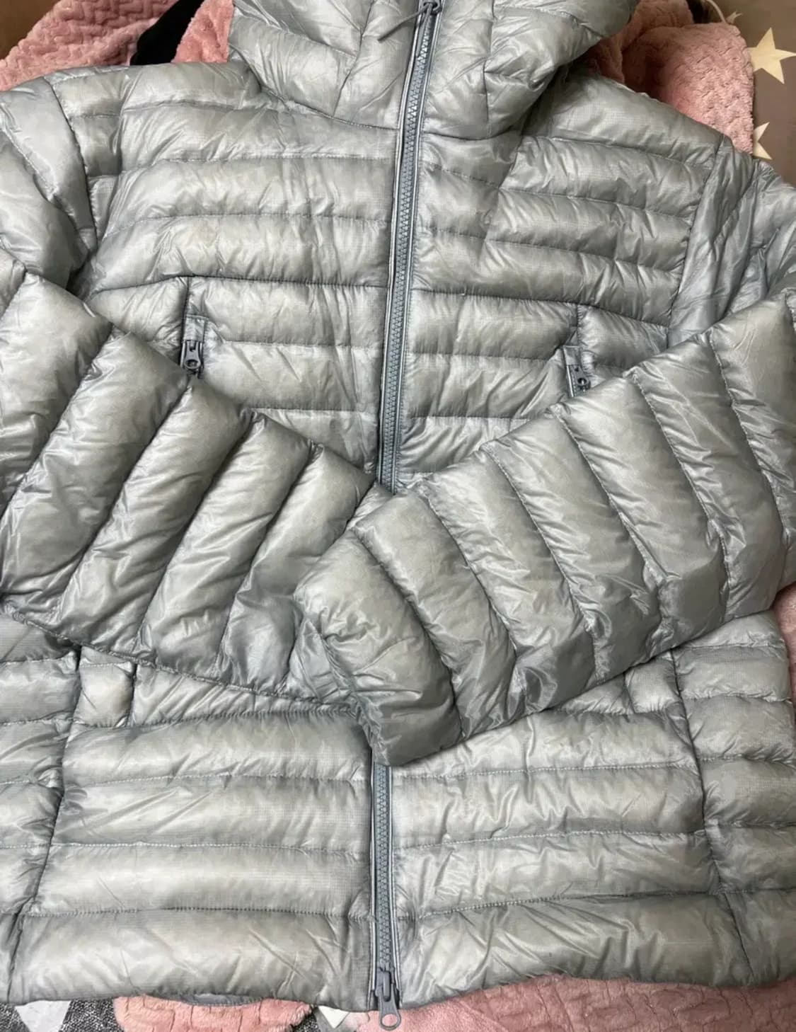 무신사스탠다드 시티레저 시어 립스탑 후디드 라이트다운 재킷 클라우디블루 상품이미지2