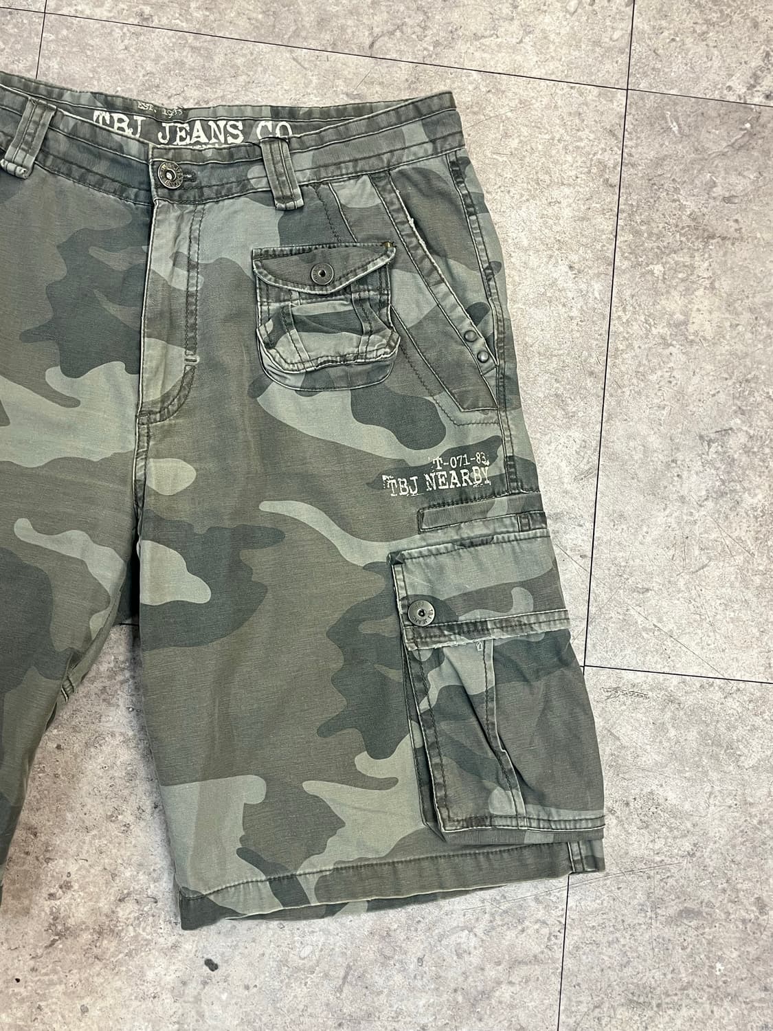 빈티지 카모 카고 하프 팬츠 34 #csz3493 상품이미지5