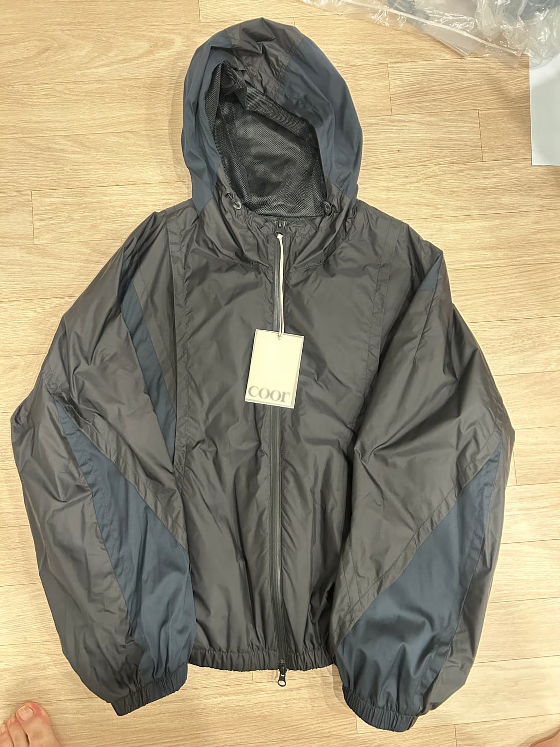 쿠어 파티드 플라이트 윈드 브레이커 바람막이 블랙 L 상품이미지4