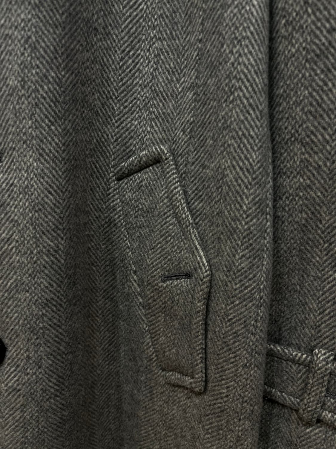 폴스튜어트 헤링본 퓨어울 코트  상품이미지3