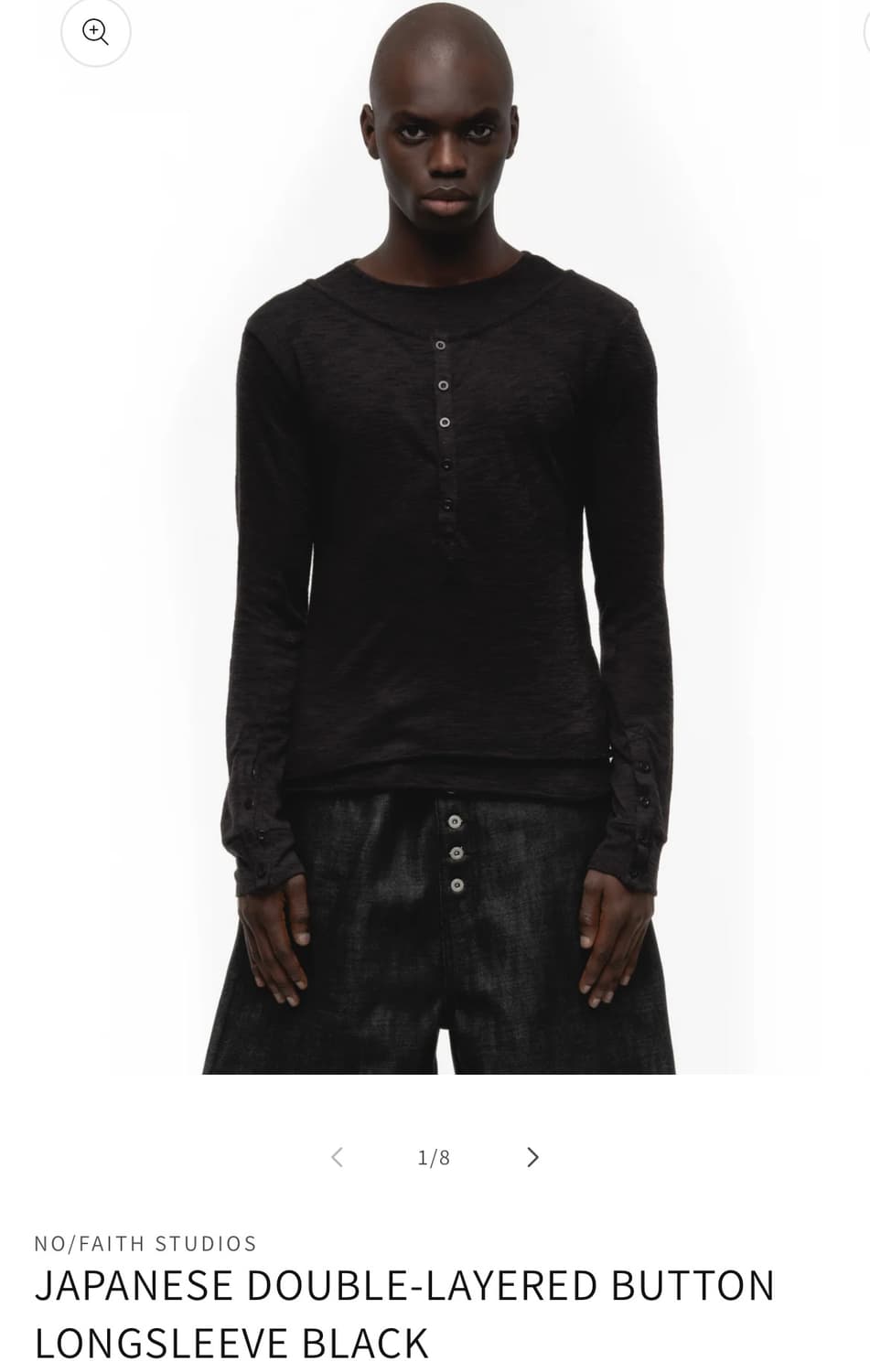 노페이스 스튜디오 재패니즈 더블 레이어 버튼 롱슬리브 상품이미지1