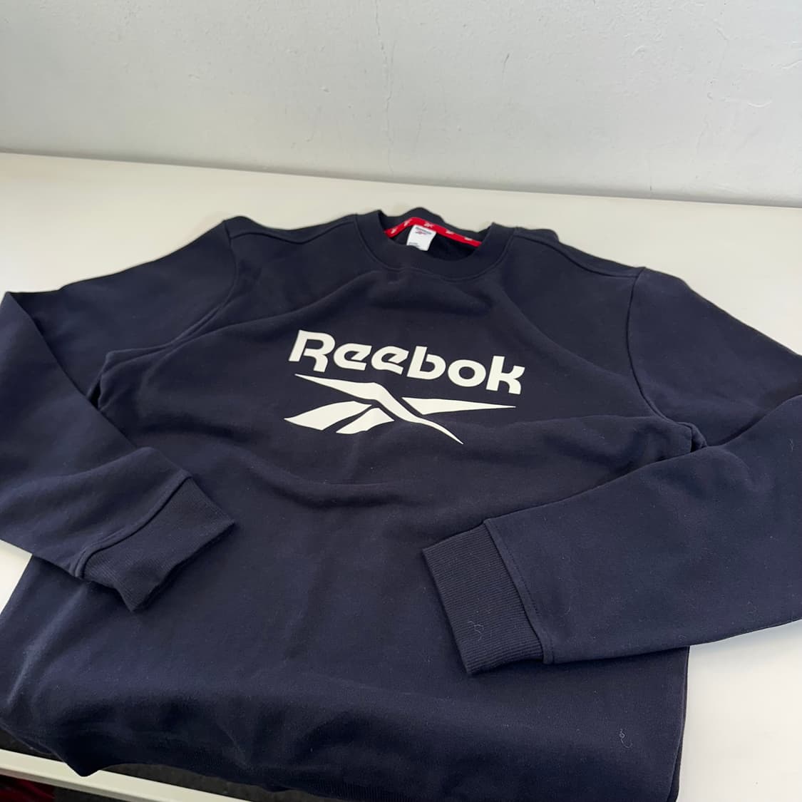 M 리복 다크네이비 빅로고 맨투맨 상품이미지2