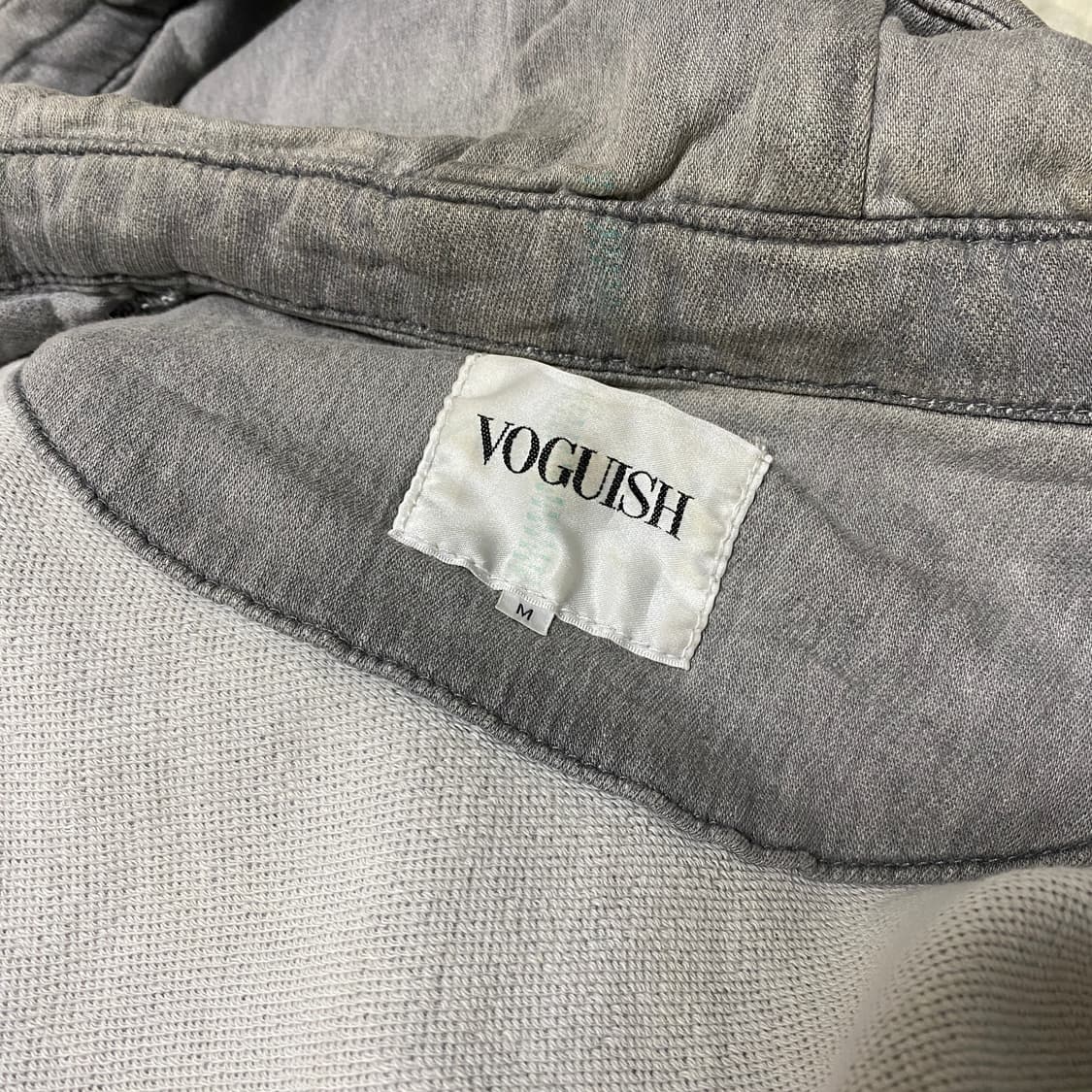 Gray washing 2way hood zip up 상품이미지6