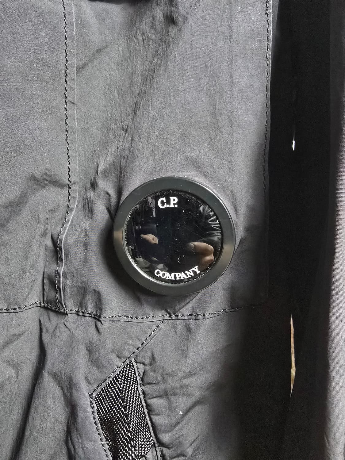 C.P.컴퍼니 고글 후드 자켓 블랙 L 상품이미지4