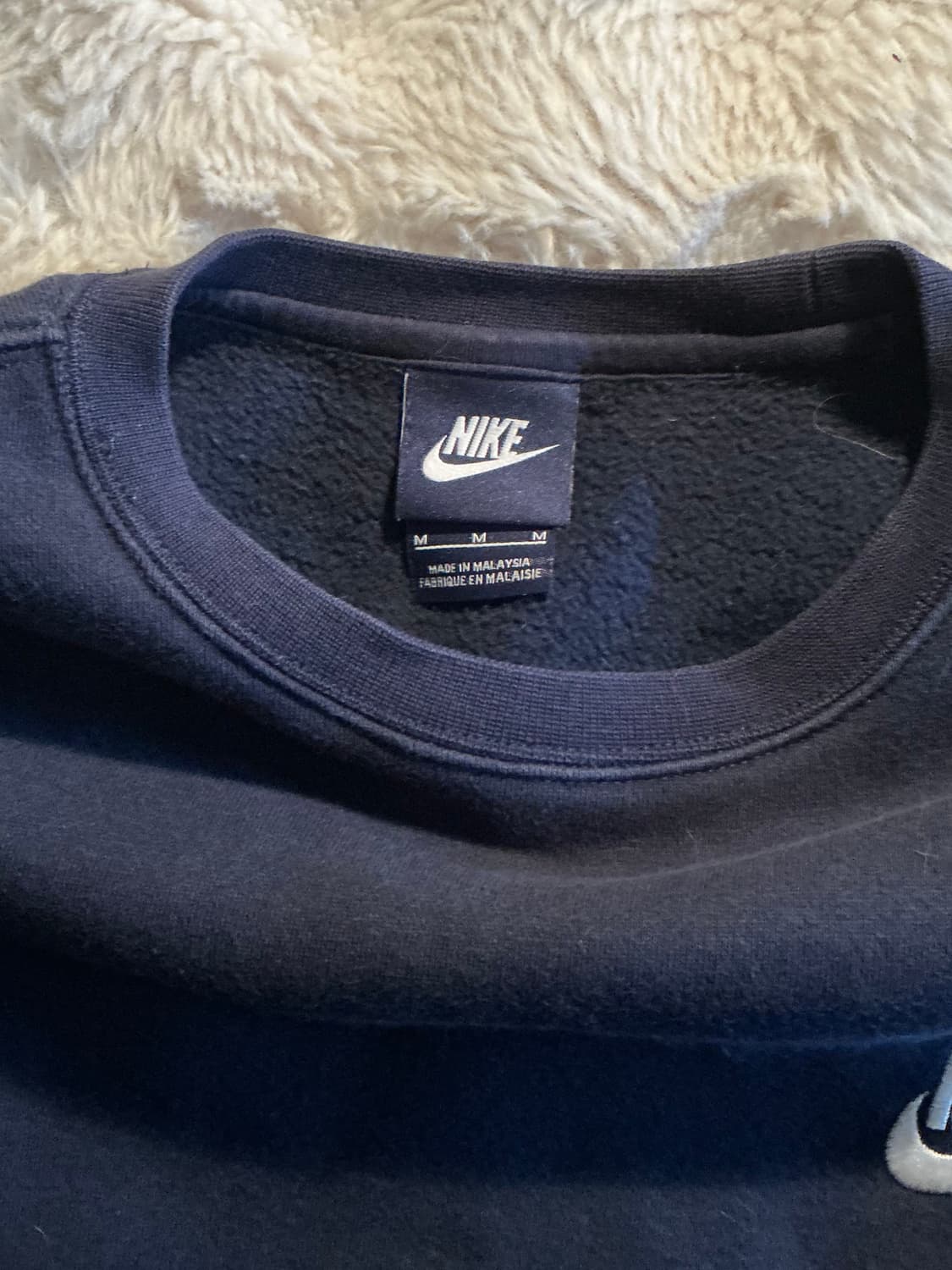 나이키 기모 네이비 맨투맨 상품이미지2