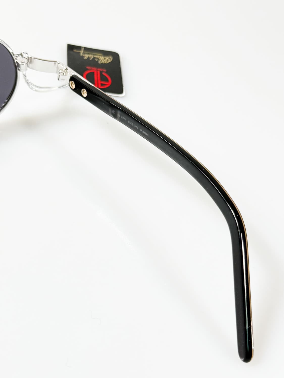 90s ALAIN DELON 알랭들롱 실버 오벌 프레임 빈티지 선글라스 상품이미지6