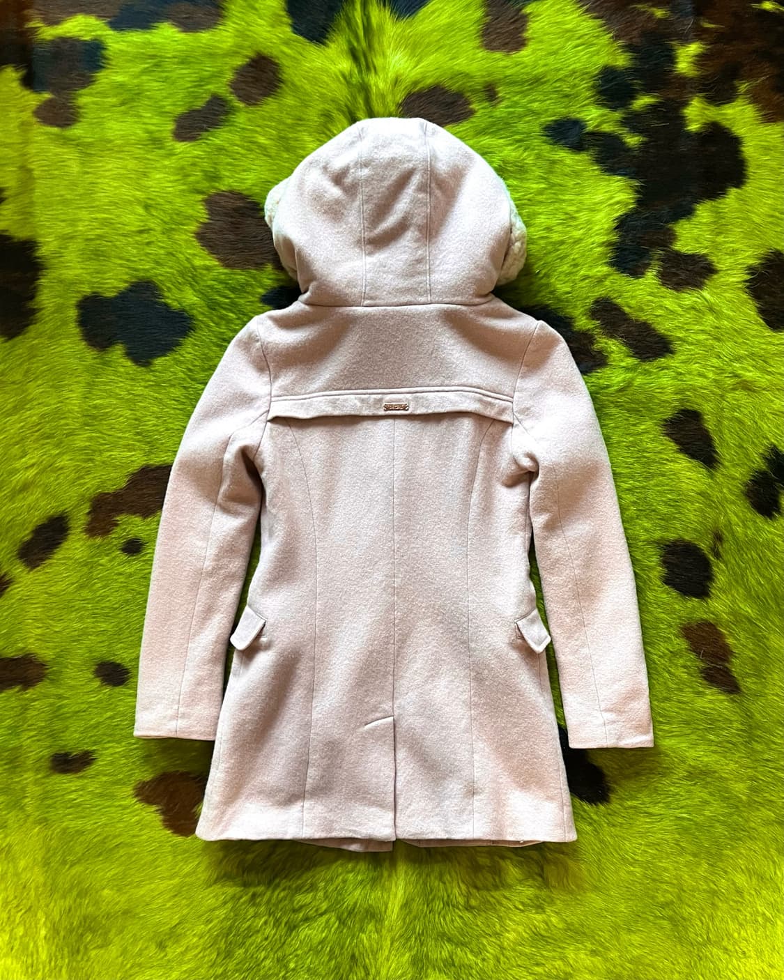 Rady レディ Pink Fur Hood Buckle Wool coat 상품이미지10
