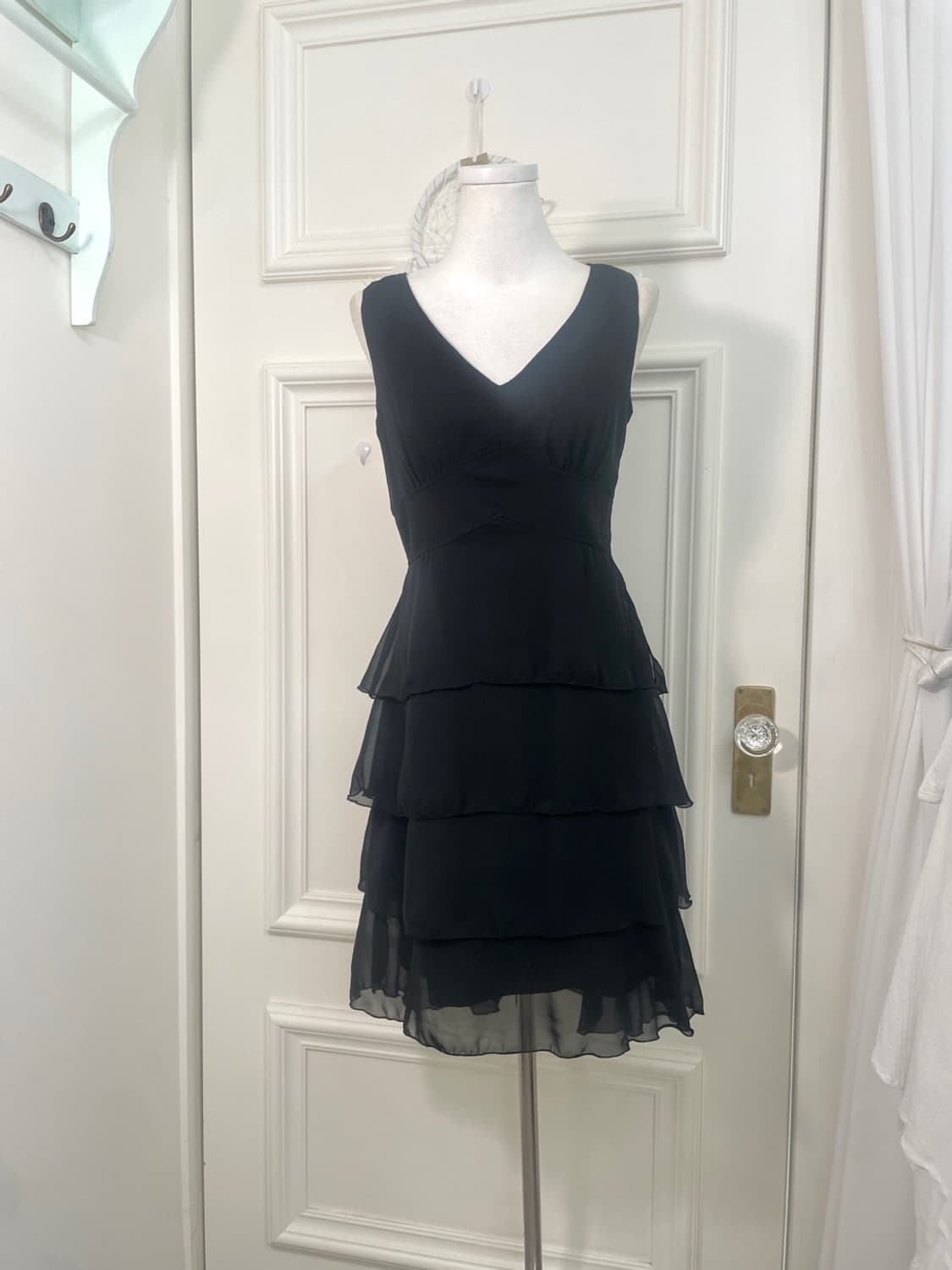 black ruffle shirring princess opc 상품이미지1