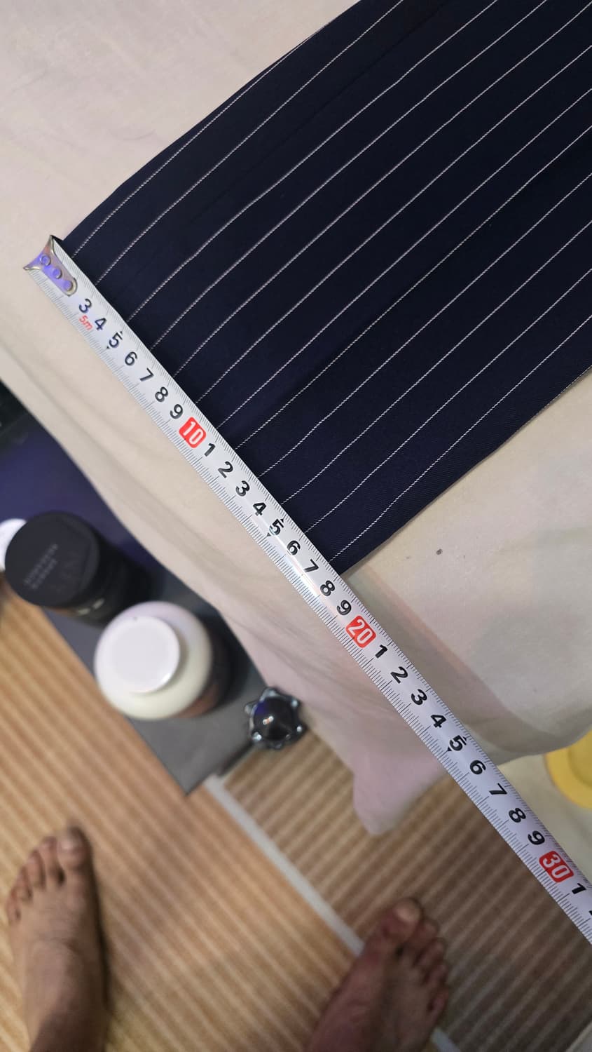 네이비 스트라이프 정장 셋업 100사이즈 상품이미지10