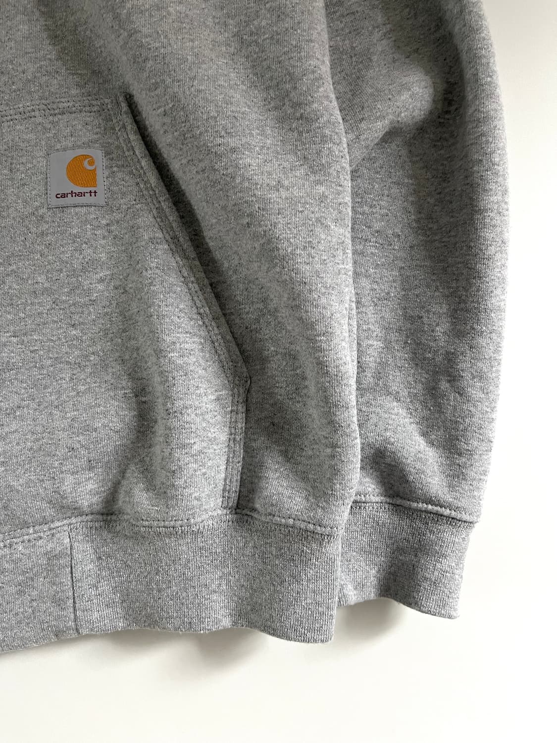 Carhartt 칼하트 그레이 오리지널핏 코튼 후드집업 상품이미지5
