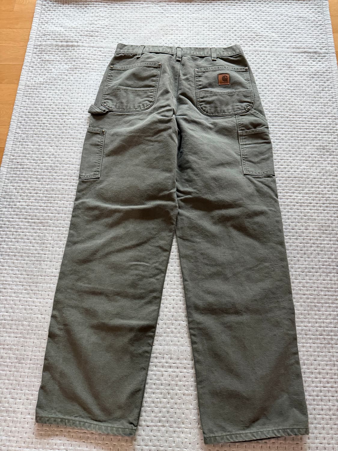 [34] 칼하트 더블니 워크팬츠 b136 모스 상품이미지3