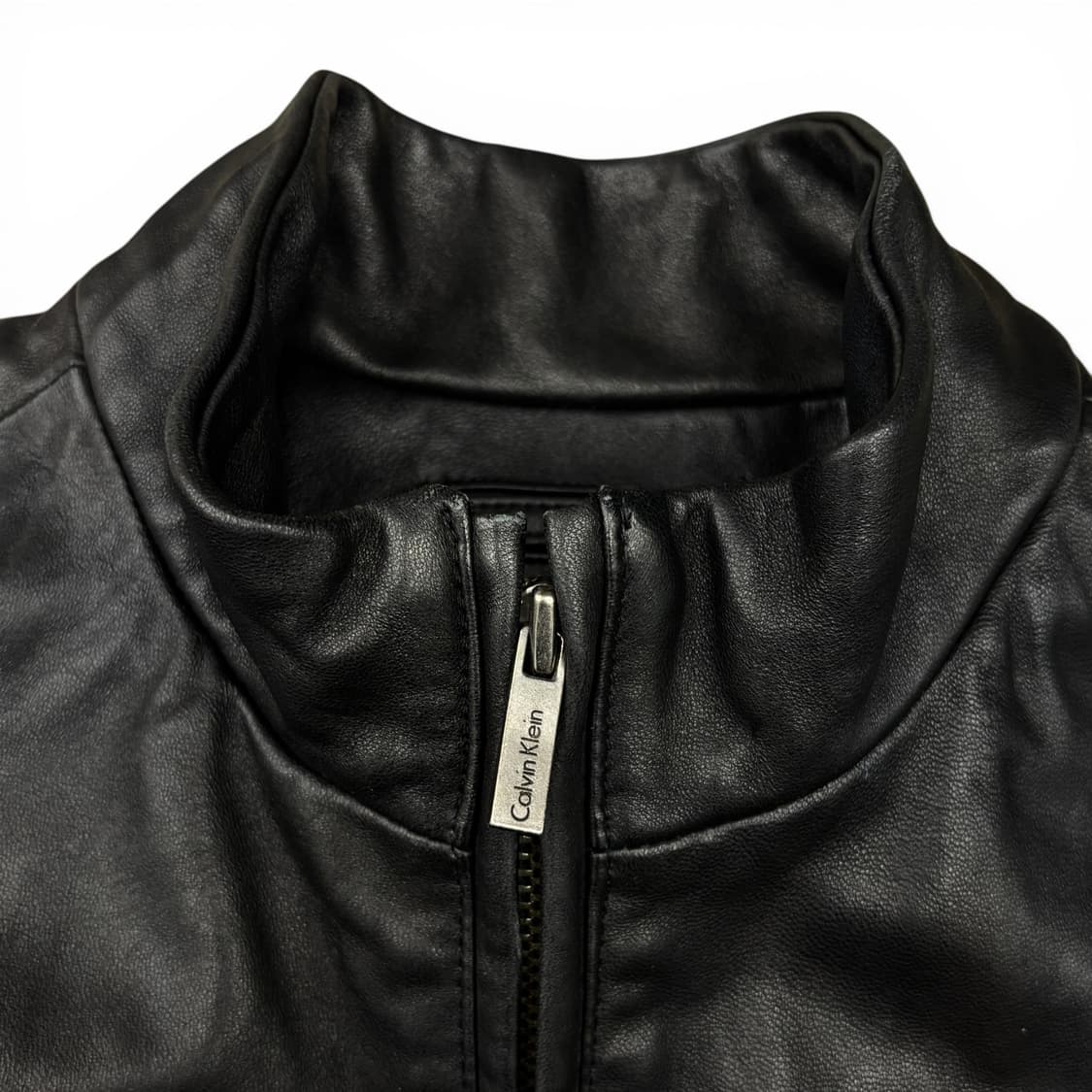 00's 캘빈클라인 램 레더 자켓 상품이미지5