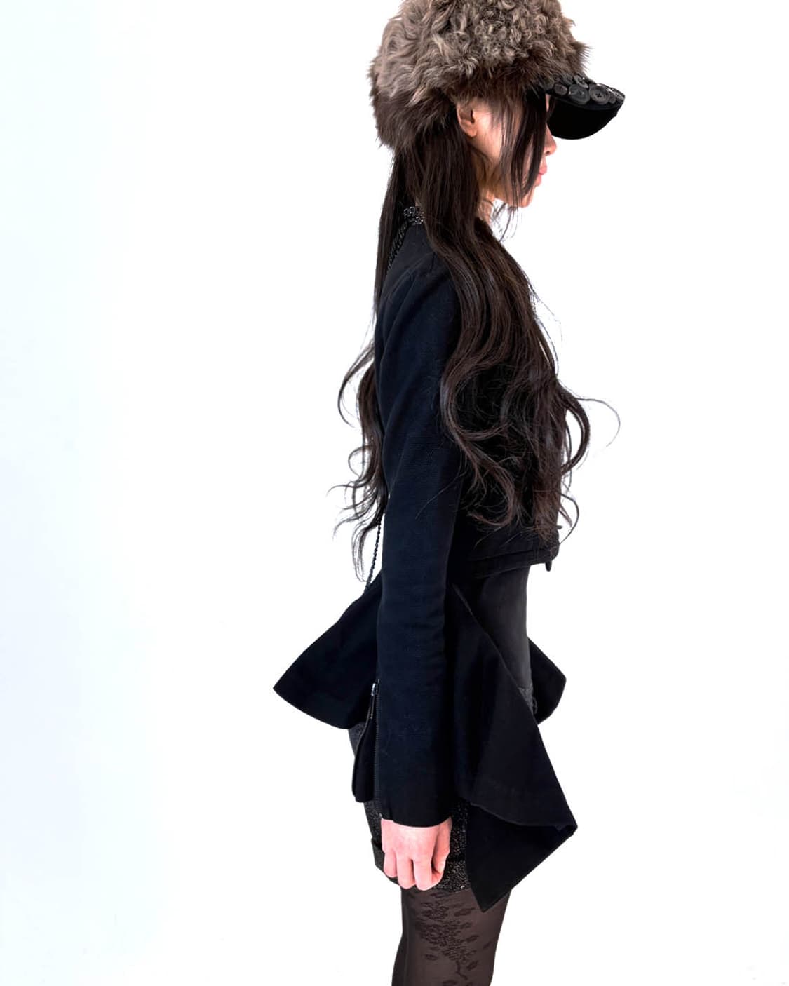 Black attached flare zipper jacket 상품이미지6