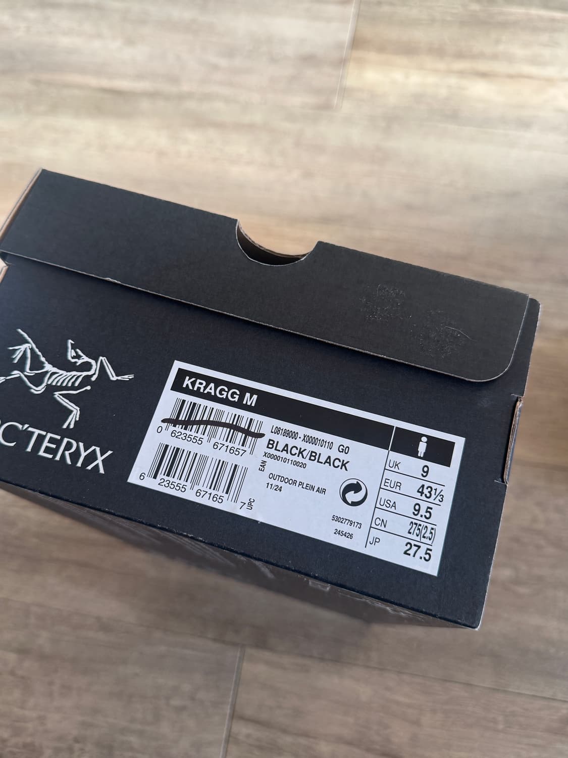 아크테릭스 크래그 블랙 신발 275 상품이미지3