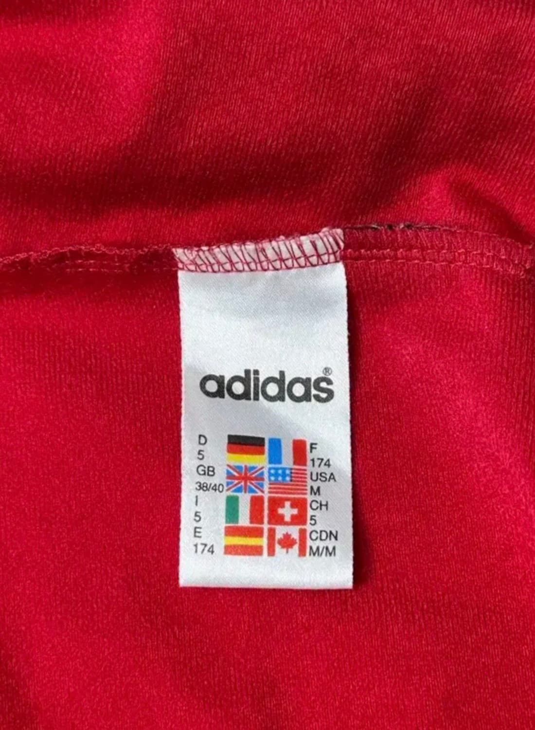 90s 아디다스 파이어버드 버건디 네이비 트랙탑 져지 상품이미지5
