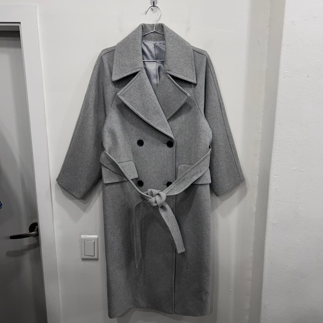 라퍼지스토어 울리치 블랜드 래글런 더블버튼 롱코트 상품이미지2