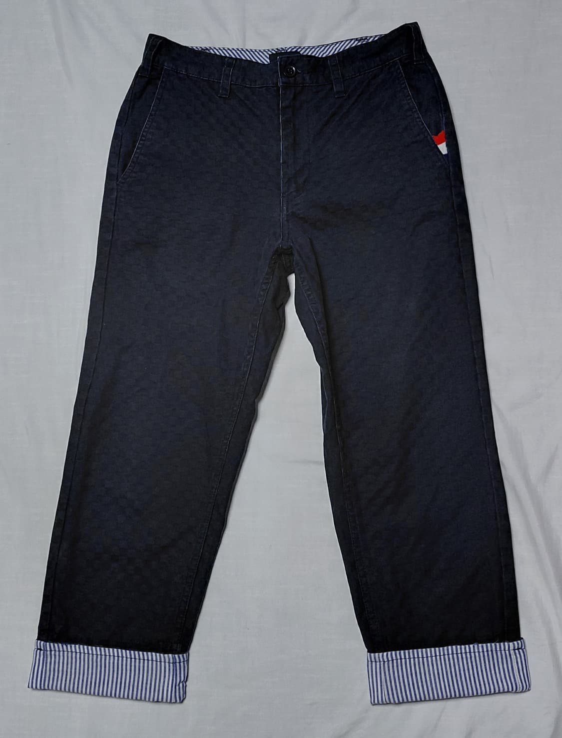 [S] 빔즈 하트 BEAMS HEART 체크 자카드 치노 팬츠 상품이미지2