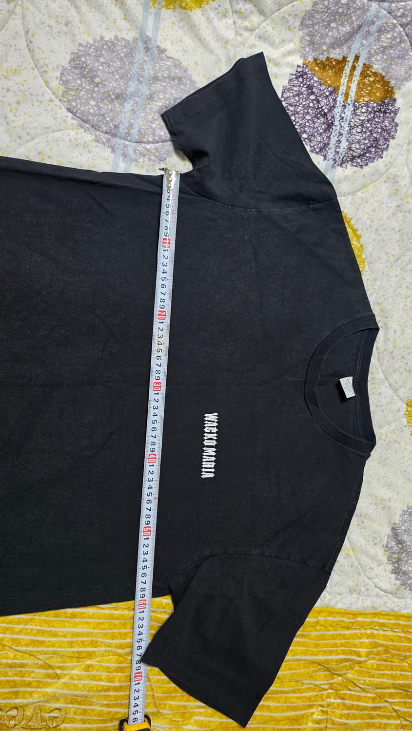 와코마리아 백로고 하프 티셔츠 블랙 XL 판매합니다 상품이미지7