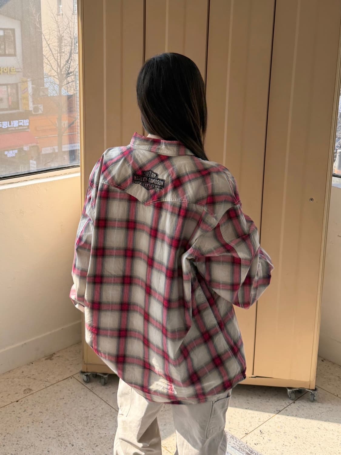 할리데이비슨 긴팔 체크 셔츠  상품이미지3