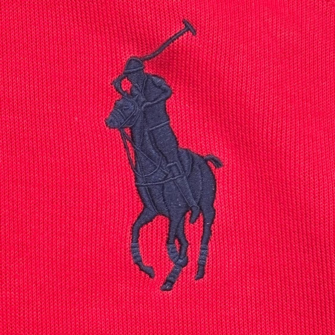 POLO RALPH LAUREN 빅포니 하프 집업 니트 레드 XL 상품이미지2