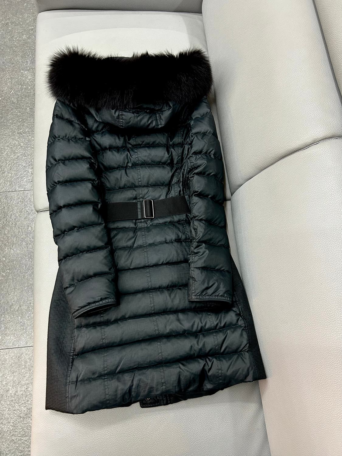 버버리 아비데일 폭스퍼 롱패딩(UK4/44) 상품이미지6