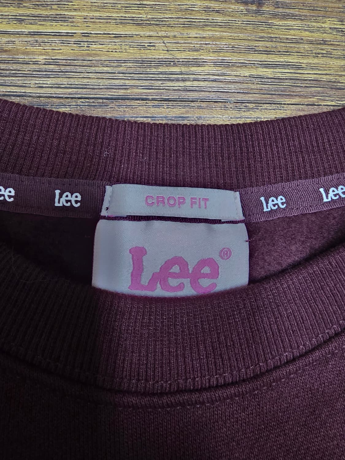 LEE 크롭핏 맨투맨 상품이미지3