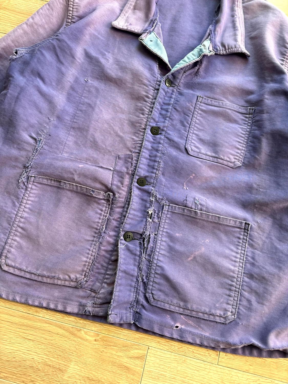 Rare 60~70's 빈티지 프렌치 워크 자켓 105 상품이미지3