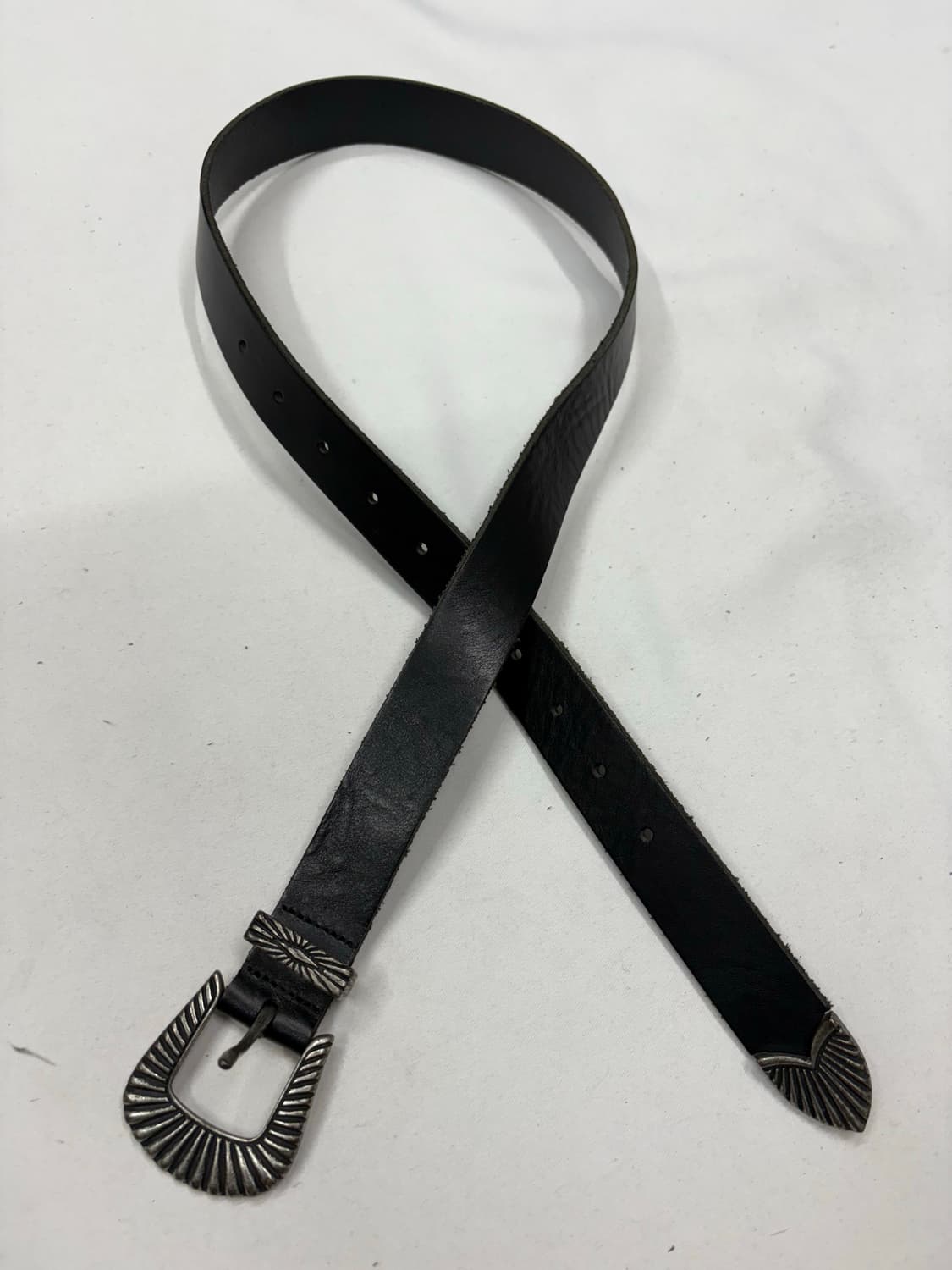 빈티지 웨스턴 크롬 벨트 상품이미지4