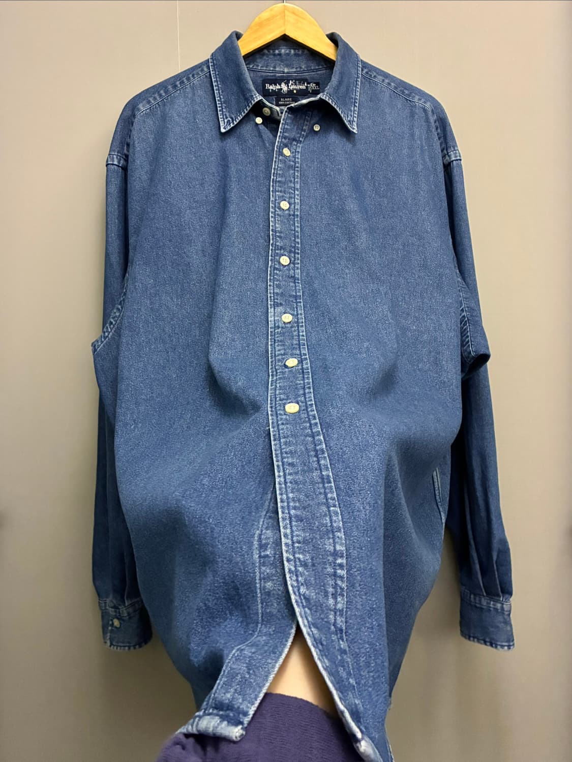 (XXL)90s 폴로랄프로렌 Blaire 블레어핏 버튼다운 데님셔츠 상품이미지7