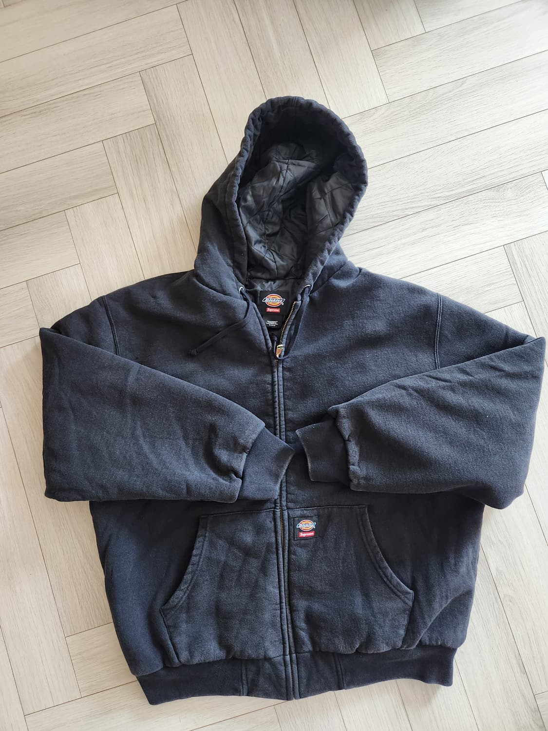 (M) 슈프림 디키즈 퀄티드 후드집업 상품이미지1