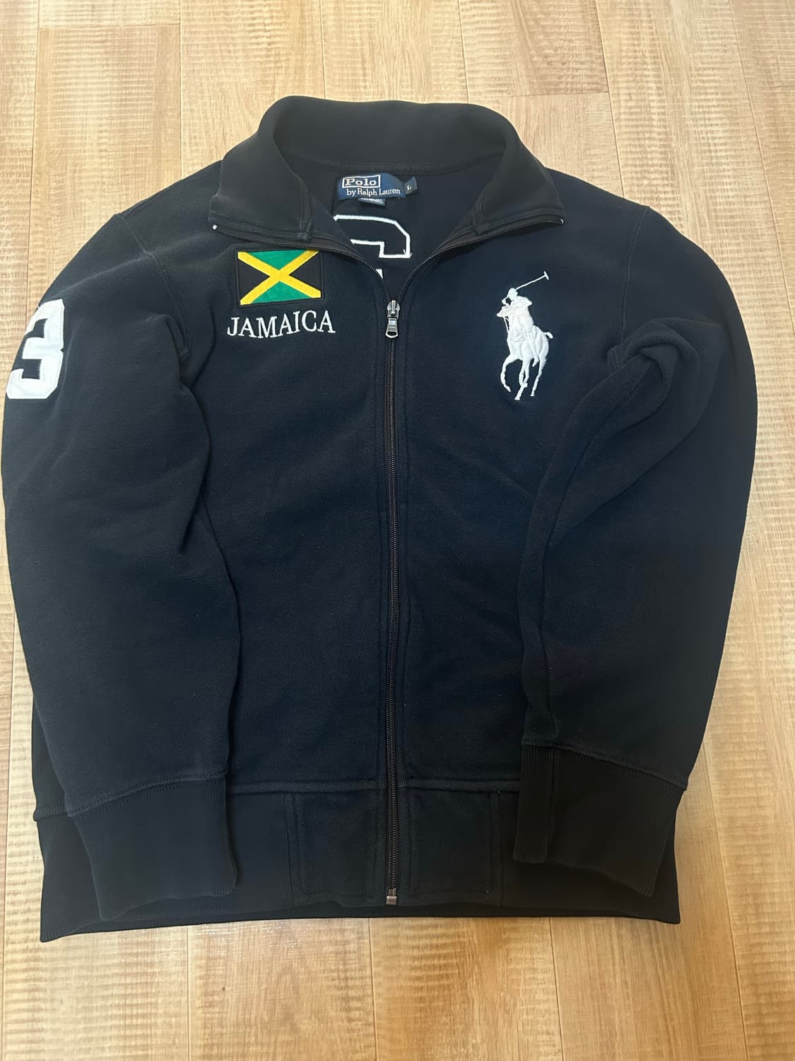 폴로 빅포니 자메이카 집업 블랙 상품이미지1