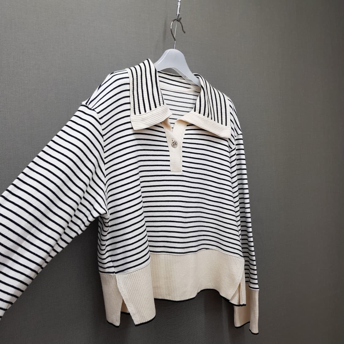 한섬 SJSJ 2021 스프라이트 카라넥 니트 F사이즈 상품이미지5