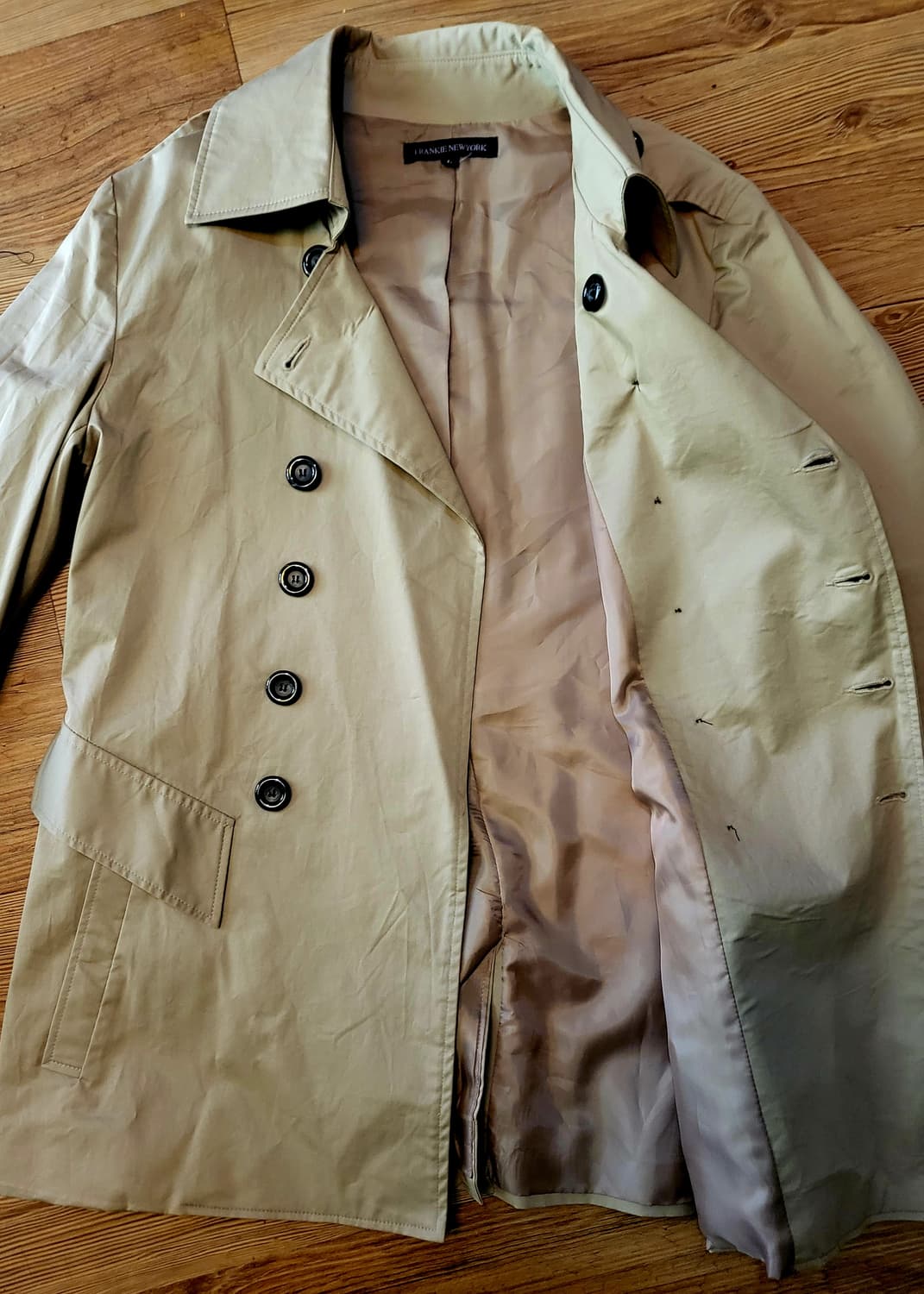 [미사용 새상품] 프랭키뉴욕 베이지 트랜치코트 상품이미지6