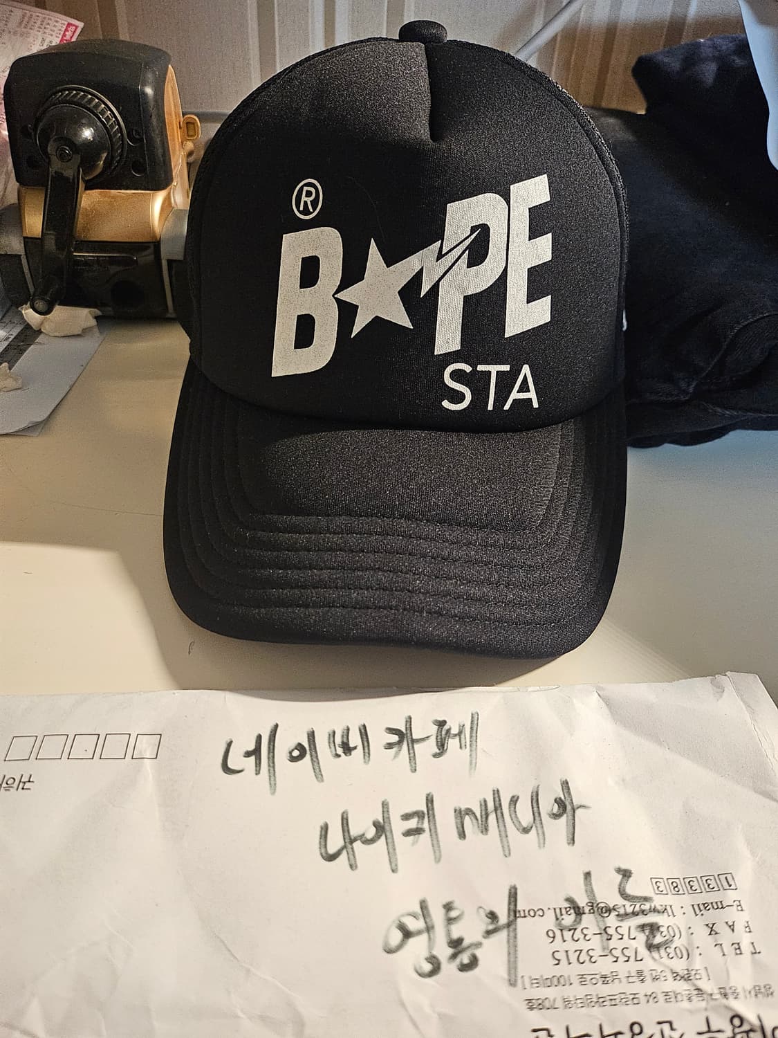 베이프 스타 볼캡 상품이미지1