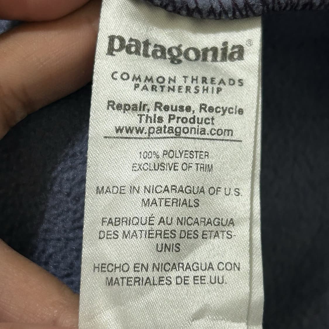 16FW 파타고니아 신칠라 스냅T 퍼플/그레이 상품이미지10