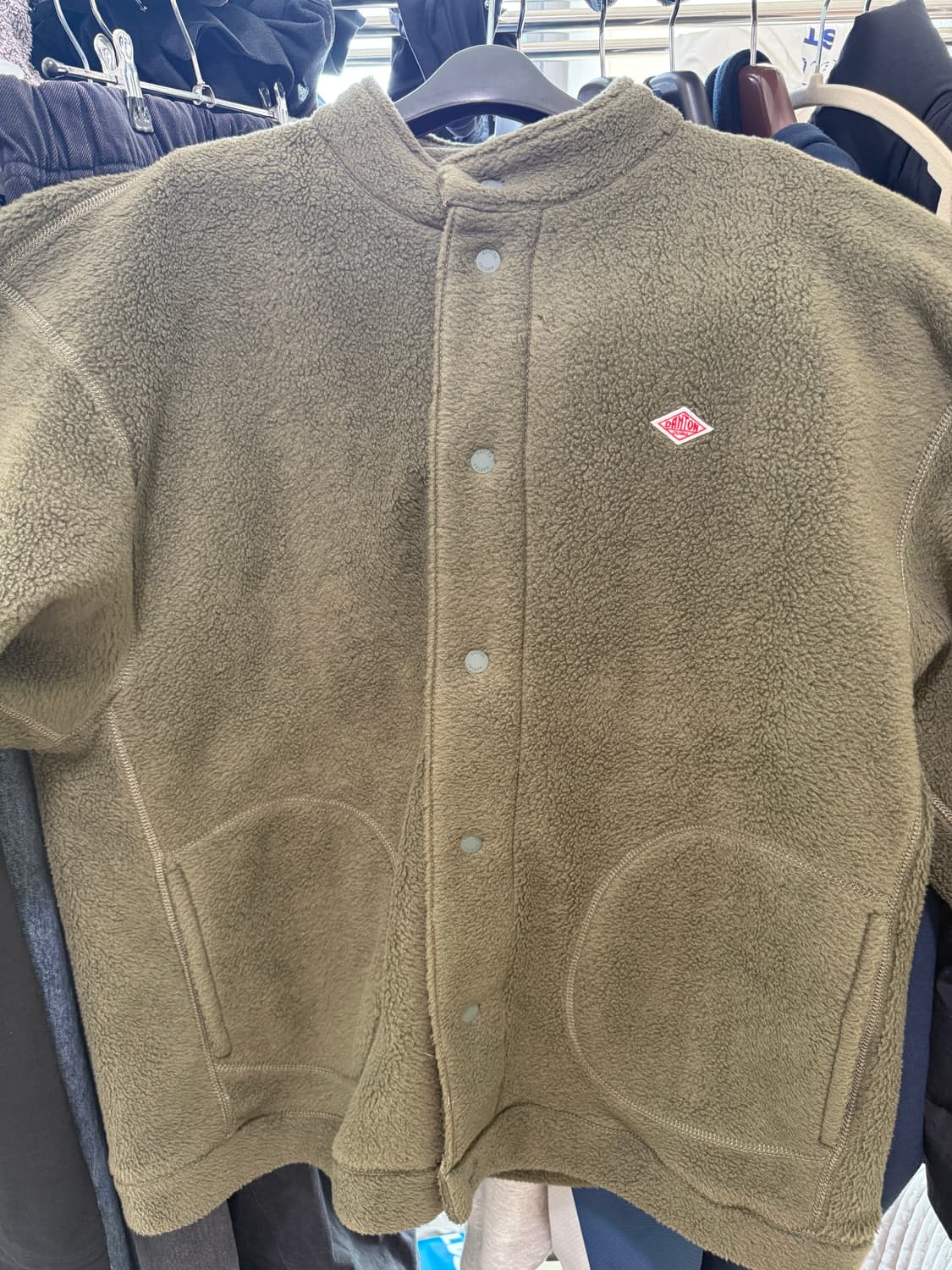 단톤 플리스 자켓 올리브 M 상품이미지2