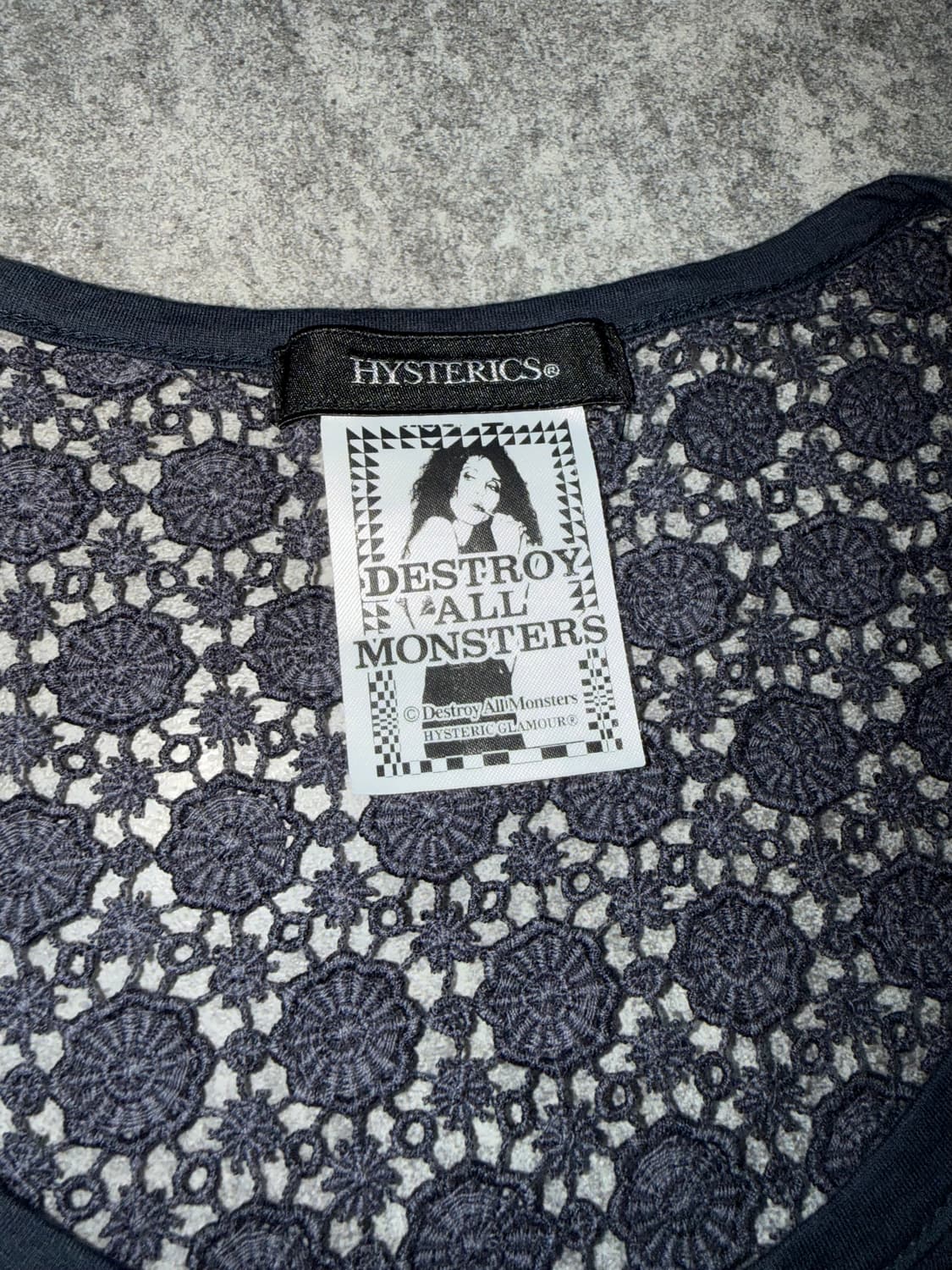 Hysteric Glamour 컷소우 시스루 티셔츠 상품이미지4