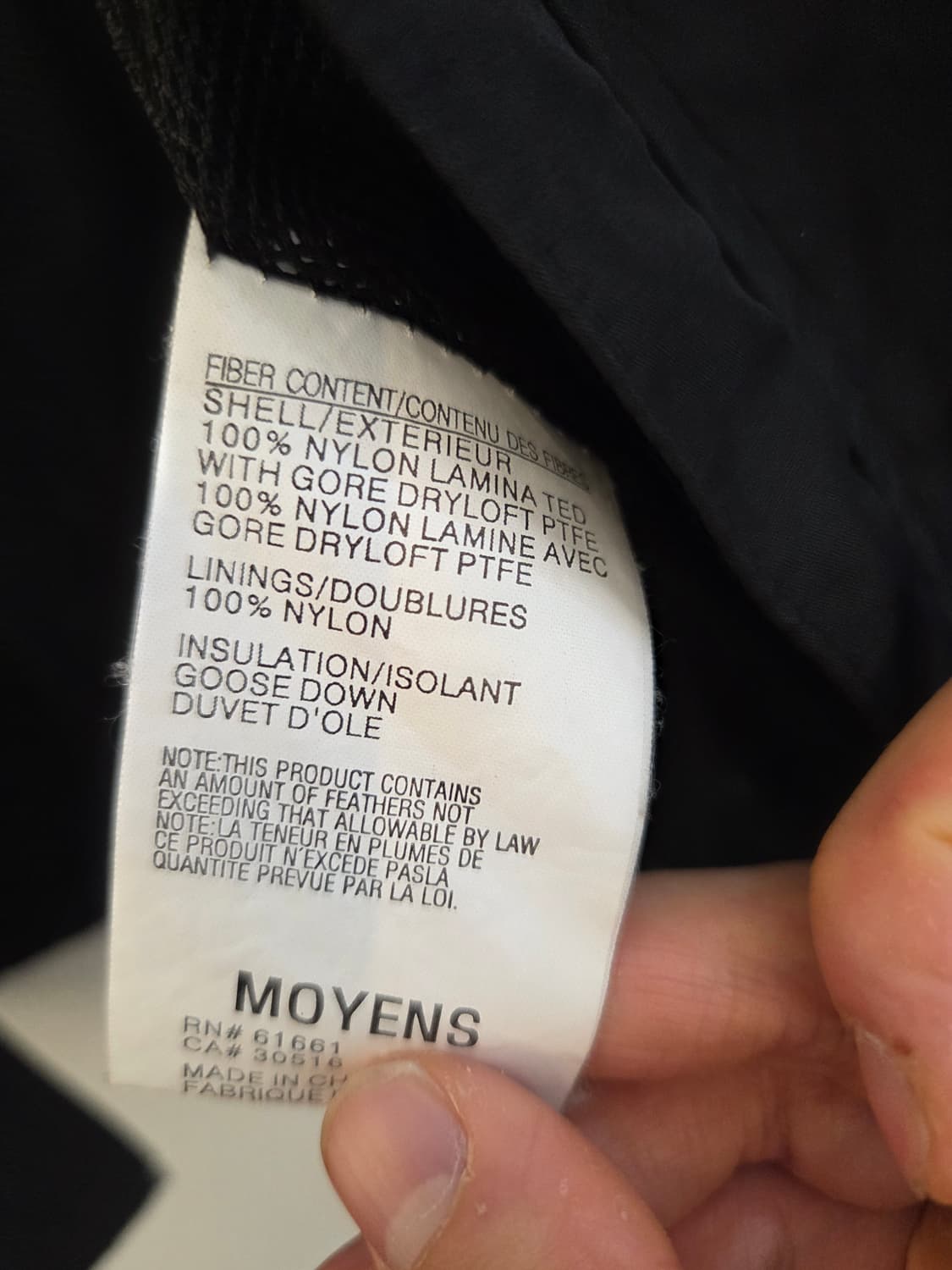 노스페이스 써밋 시리즈 드라이로프트 구스다운 XXL  상품이미지5