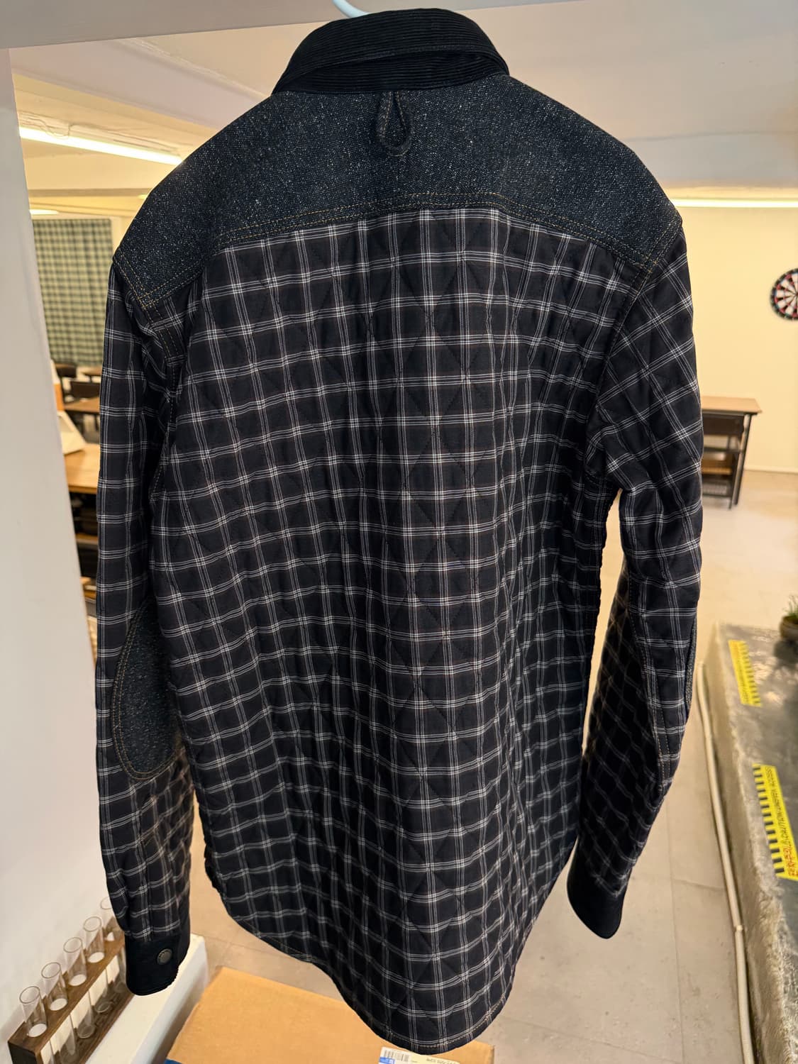 COMME des GARCONS HOMME Jpn 새상품 퀄팅 체크셔츠 상품이미지4