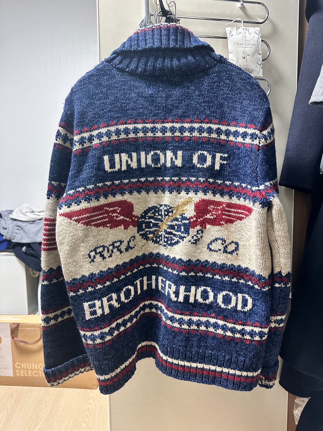 RRL 유니언 브라더후드 가디건 L 상품이미지3