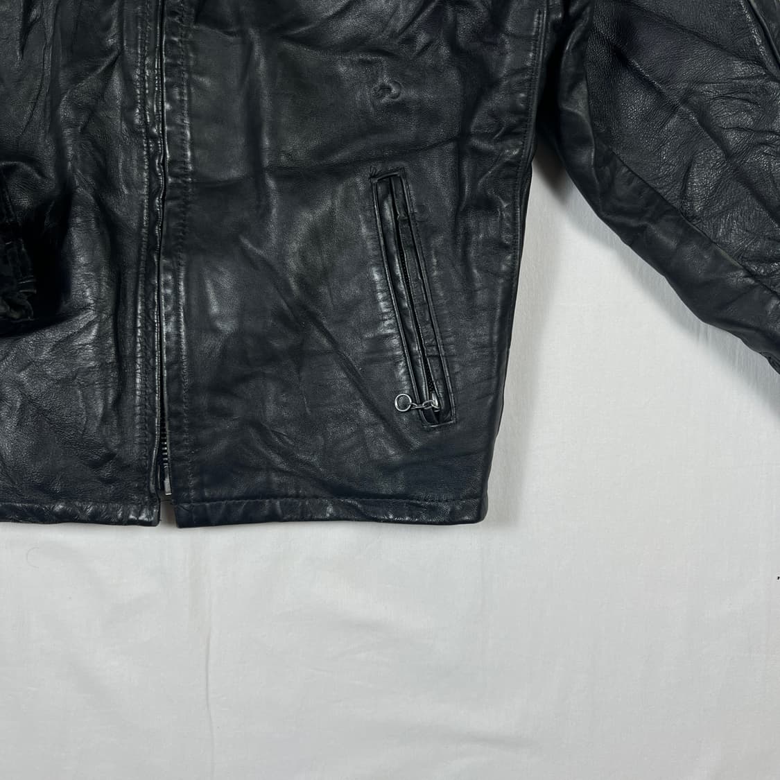 쇼트 schott 싱글 가죽 레더 라이더자켓 상품이미지5